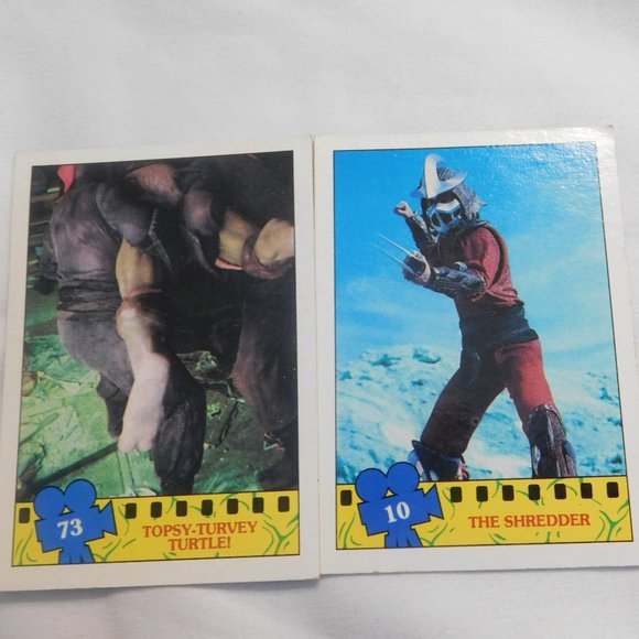 Teenage Mutant Ninja Turtles Motion Pictures Cards 1990 Vintage Lot of 4 - Picture 4 of 6